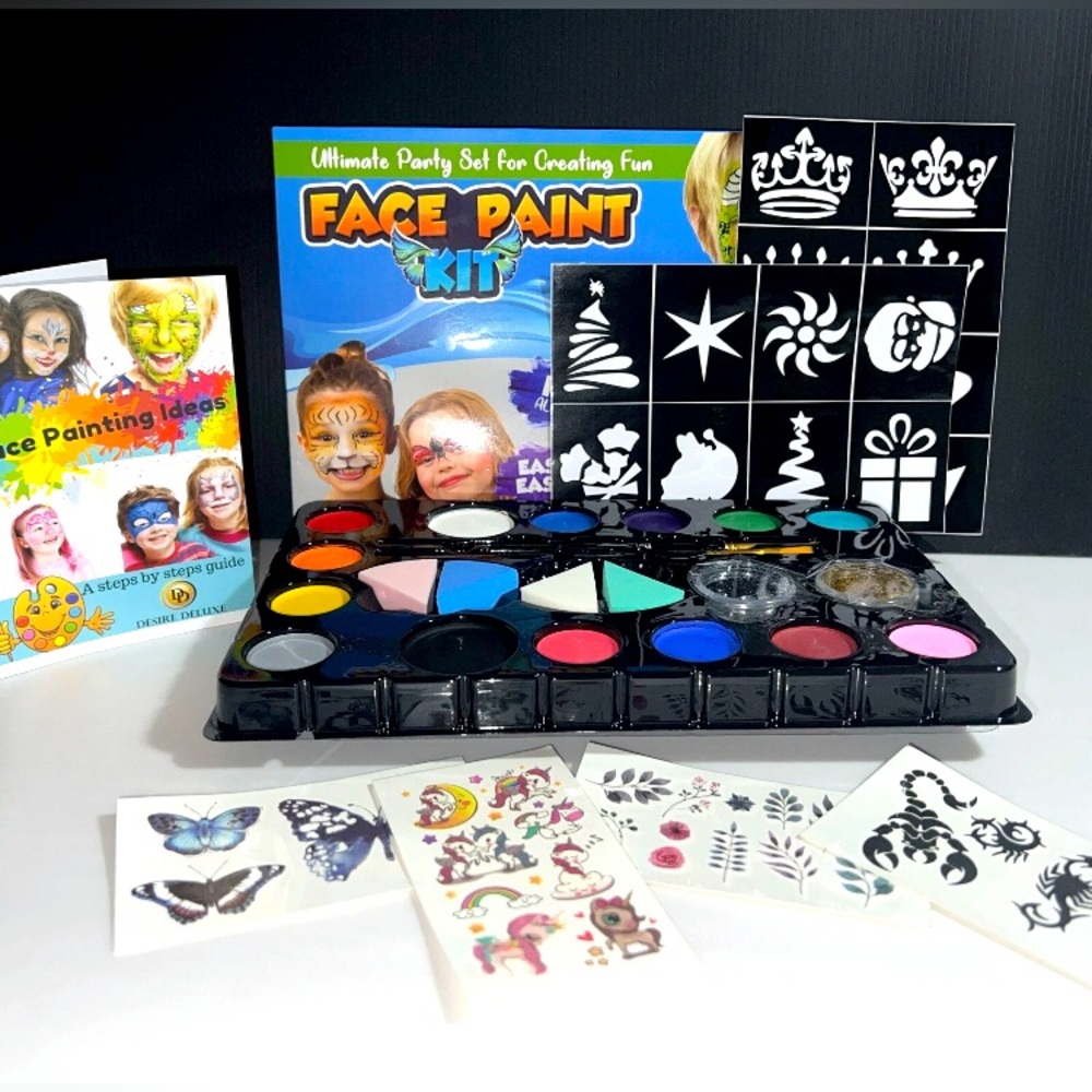 Face Paint Kit - Ultimate Party Set For Creating Fun